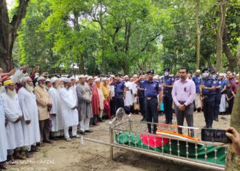 কুয়াকাটায় বীর মুক্তিযোদ্ধার মৃত্যু, রাষ্ট্রীয় মর্যাদায় দাফন সম্পন্ন 