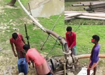 ফসলী জমি থেকে ড্রেজার দিয়ে বালু উত্তোলন, ৫০ হাজার টাকা জরিমানা আগৈলঝাড়ায়