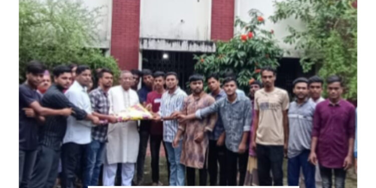 কোষাধ্যক্ষ নির্বাচিত হওয়ায় রাজু’কে ছাত্র লীগের শুভেচ্ছা