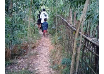 বান্দরবানের ঘুমধুমে চলাচলের পথ দখলের অভিযোগ এক গ্রাম পুলিশের বিরুদ্ধে