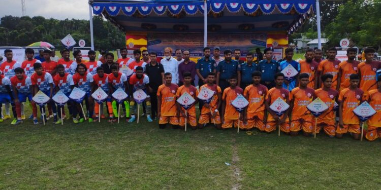 নড়াইলে মাদকবিরোধী প্রচারনামূলক ফুটবল ম্যাচ অনুষ্ঠিত