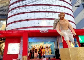 শারদীয় সাজে সেজেছে রাজশাহী