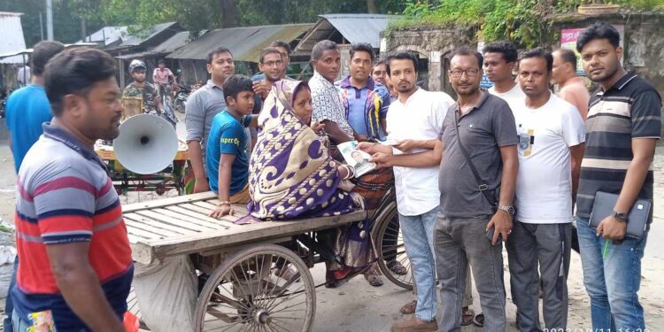 মহেশপুরে মনোনয়ন প্রত্যাশী-টিপু’র পক্ষে গনসংযোগ ও লিফলেট বিতরন