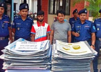 গাইবান্ধায় বাঁধন প্রেসের মালামাল চুরির ঘটনায় দুই চোর গ্রেফতার