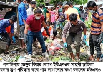 ডেঙ্গুর বিস্তার  রোধে ইউএনওর সাহসী ভূমিকা