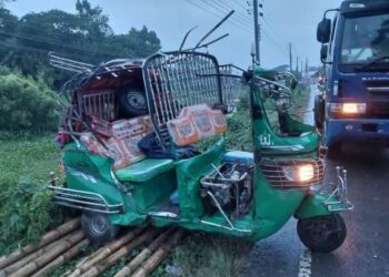 ভাঙ্গায় সড়ক দুর্ঘটনায় ২ পুলিশ নিহত  ড্রাইভার সহ  আহত ৪