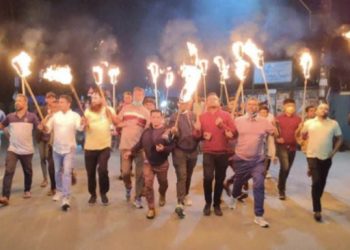 পটুয়াখালীতে বিএনপির মশাল মিছিল