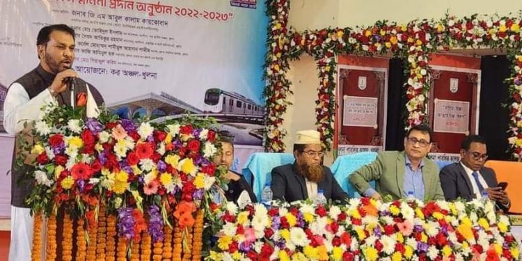 নড়াইলের গিয়াস উদ্দিন খান ডালু অষ্টমবারের মতো শ্রেষ্ঠ করদাতা নির্বাচিত