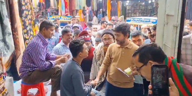 ফরিদপুরের ভাঙ্গায়  এমপি নিক্সন চৌধুরীর গনসংযোগ