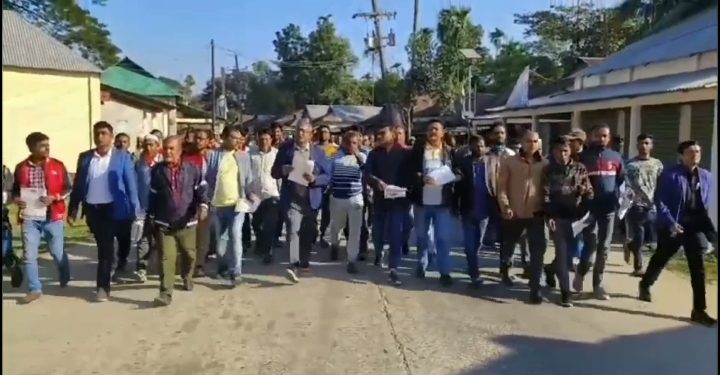 নেত্রকোনা জেলা বিএনপির লিফলেট বিতরণ ও মিছিল