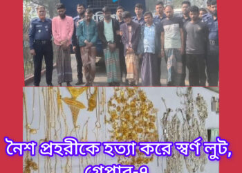 নৈশ প্রহরীকে হত্যা করে স্বর্ণ লুট–