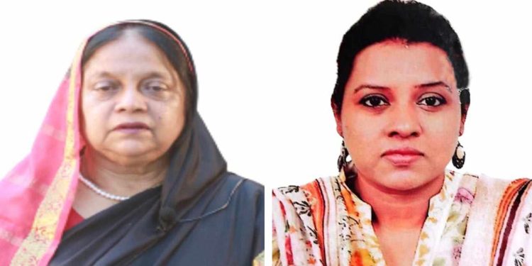 গাইবান্ধা-১ (সুন্দরগঞ্জ) আসন মা (নৌকা) ও মেয়ে (স্বতন্ত্র) হিসেবে মনোনয়ন জমা