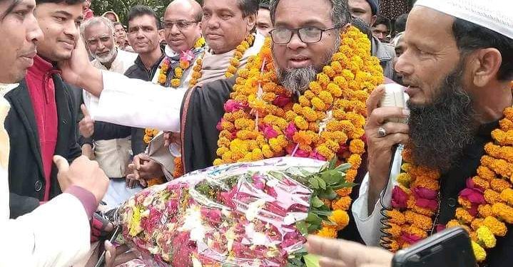 নীলফামারী -৩ বিজয়ের মালা পরলেন স্বতন্ত্র প্রার্থী সাদ্দাম হোসেন পাভেল