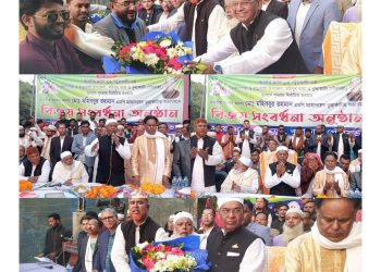 ফুলেল শুভেচ্ছায় সিগ্ধ হলেন পটুয়াখালী-৪ আসনের এমপি মহিববুর রহমান মহিব