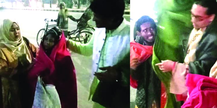 নতুনধারার রাতভর কম্বল বিতরণ