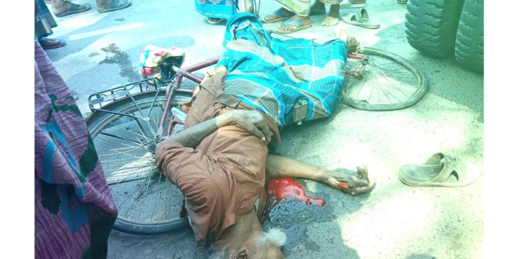 অভয়নগরে ট্রাকের চাপায় এক বৃদ্ধ নিহত