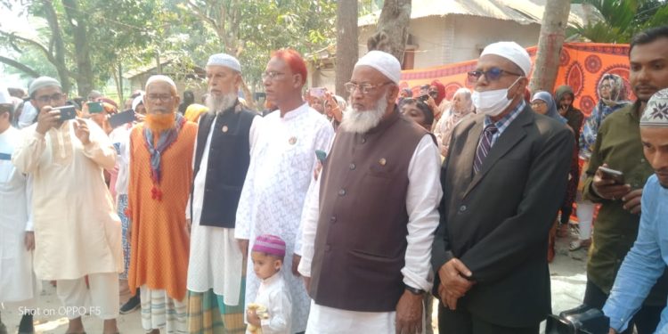 বাঘারপাড়ার ওসমান গনিকে রাষ্টীয় মর্যাদায় দাফন সম্পন্ন