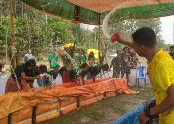 ডংনালা জলকেলির উচ্ছ্বাসে বর্ষবরণের ও পিঠা উৎসব সম্পন্ন