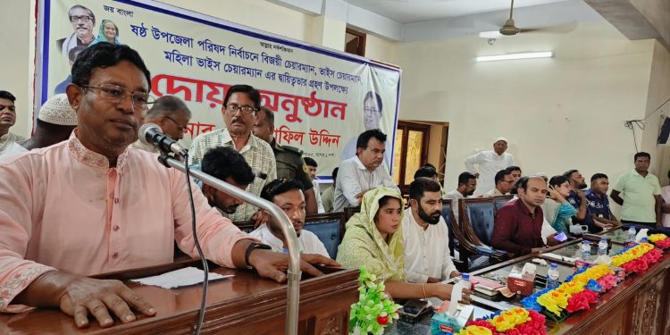 শার্শা উপজেলা পরিষদের চেয়ারম্যান ও ভাইস চেয়ারম্যানের দ্বায়িত্বভার গ্রহণ