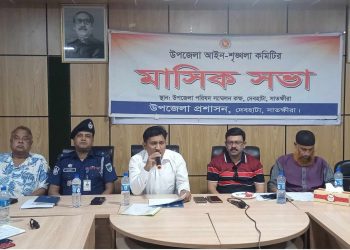দেবহাটায় আইন শৃঙ্খলা কমিটির মাসিক সভা