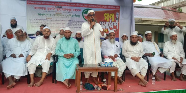 ২৪শের মুক্তিযোদ্ধা হলো ১৮ কোটি মানুষ আর ৭১ এর মুক্তিযোদ্ধারা রাজাকার..মুফতি হাবিবুর রহমান