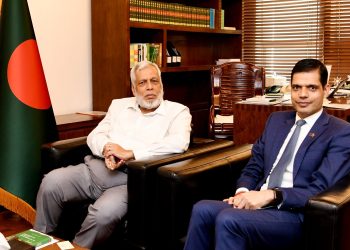 বিদ্যুৎ, জ্বালানি ও খনিজ সম্পদ উপদেষ্টা সাথে নেপালের রাষ্টদূতের সাক্ষাৎ