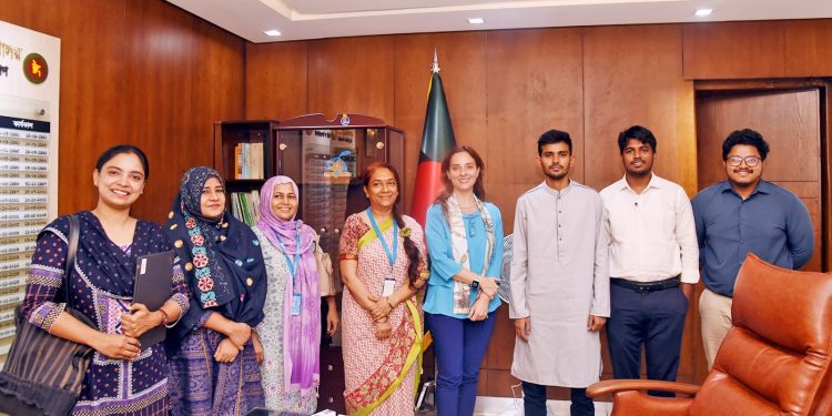 যুব ও ক্রীড়া উপদেষ্টার সাথে ইউনিসেফের প্রতিনিধিদের সাক্ষাৎ: