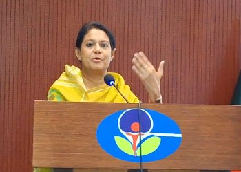 নিরাপদ ভবিষ্যৎ গড়তে হলে আমাদের কম শব্দযুক্ত দেশে থাকতে হবে – পরিবেশ উপদেষ্টা রিজওয়ানা হাসান