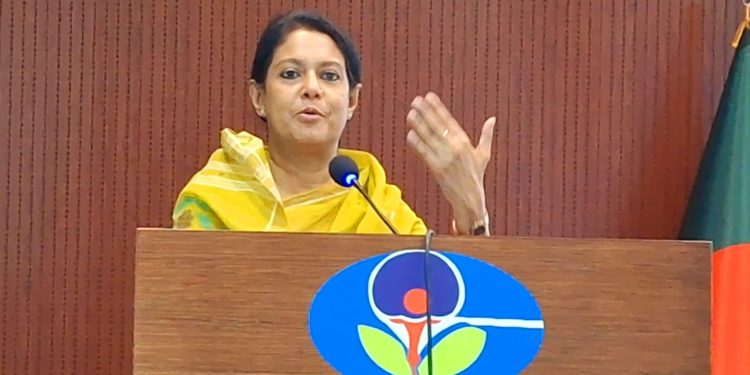 নিরাপদ ভবিষ্যৎ গড়তে হলে আমাদের কম শব্দযুক্ত দেশে থাকতে হবে – পরিবেশ উপদেষ্টা রিজওয়ানা হাসান