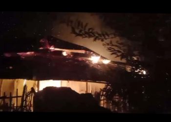 রাইখালীর হাফছড়িতে আগুনে পুড়ল ১ টি বসতঘর