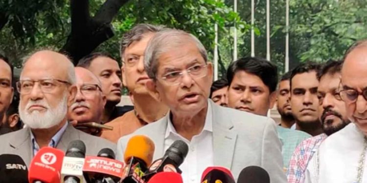 প্রধান উপদেষ্টার সঙ্গে বৈঠক শেষে যা বললেন মির্জা ফখরুল ইসলাম আলমগীর