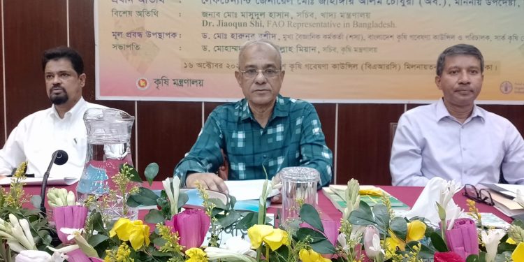 কৃষি খাতে উৎপাদন নির্বিঘ্ন করার জন্য সরকার সকল প্রচেষ্টা অব্যাহত রেখেছে- কৃষি উপদেষ্টা