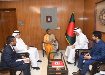 সমাজকল্যাণ এবং মহিলা ও শিশু বিষয়ক মন্ত্রণালয়ের উপদেষ্টার সাথে ইউনাইটেড আরব আমিরাতের বাংলাদেশে নিযুক্ত রাষ্ট্রদূতের সৌজন্য স্বাক্ষাৎ
