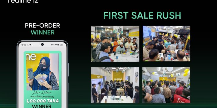 রিয়েলমি ১২-এর ব্যাপক চাহিদা, প্রি-অর্ডার ক্যাম্পেইনের বিজয়ীদের নাম ঘোষণা