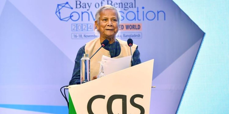 বাংলাদেশ সরকারের প্রধান উপদেষ্টা অধ্যাপক মুহাম্মদ ইউনূসের অফ বে বেঙ্গল কথোপকথনে উদ্বোধনী ভাষণ