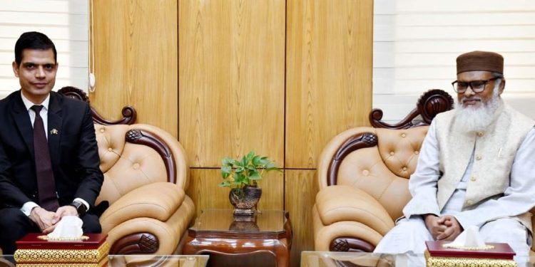 ধর্ম উপদেষ্টার সাথে নেপালের রাষ্ট্রদূতের সাক্ষাৎ