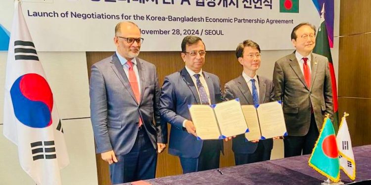 বাংলাদেশ- দক্ষিণ কোরিয়া EPA Negotiation Launching Ceremony অনুষ্ঠিত
