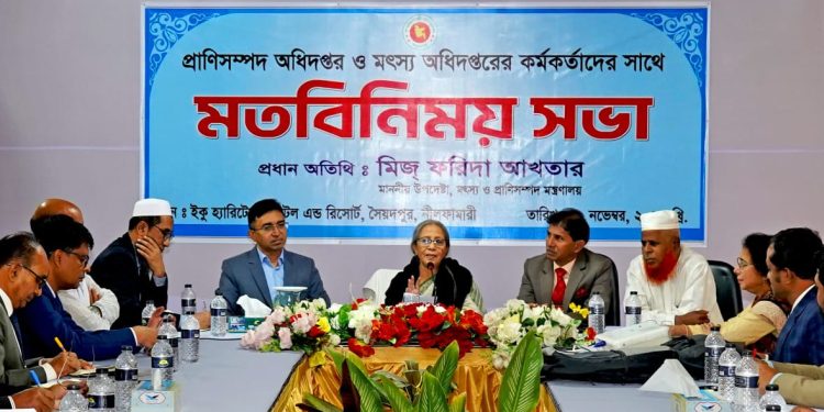 উৎপাদন বৃদ্ধি করে রমজানে মাছ মাংসের চাহিদার বিপরীতে উদ্বৃত্ত খাদ্য অন্য বিভাগে পাঠাতে হবেঃ মৎস্য ও প্রাণিসম্পদ উপদেষ্টা