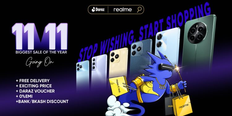 দারাজ এর ১১.১১ ক্যাম্পেইনে রিয়েলমি’র বিশেষ অফার