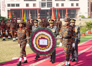 বিনম্র শ্রদ্ধায় মহান বিজয় দিবস উদযাপন করেছে ফায়ার সার্ভিস