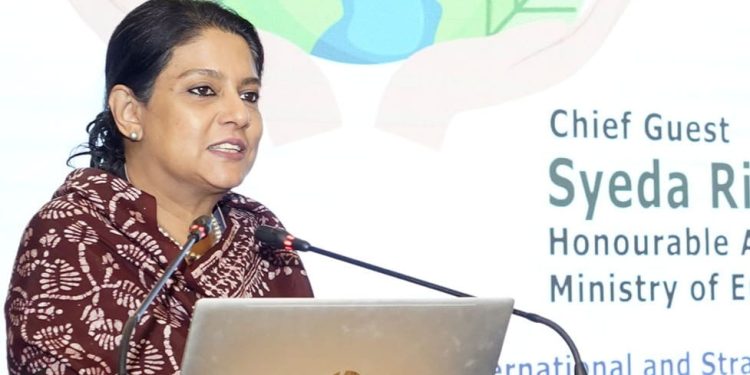 জলবায়ু বাজেটের সর্বোত্তম ব্যবহার নিশ্চিত করতে সরকার প্রতিশ্রুতিবদ্ধ- পরিবেশ উপদেষ্টা সৈয়দা রিজওয়ানা হাসান