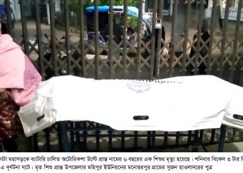 পটুয়াখালীতে অটোরিকশা উল্টে শিশুর মৃত্যু