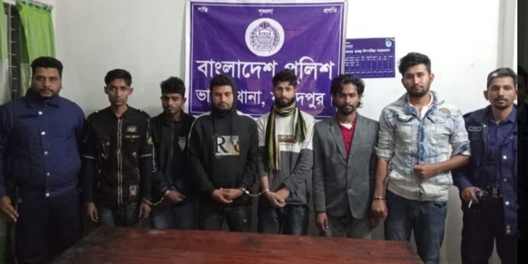 ভাঙ্গায় টিকটকের প্রলোভন দেখিয়ে সংঘবদ্ধ ধর্ষণ আটক ৬