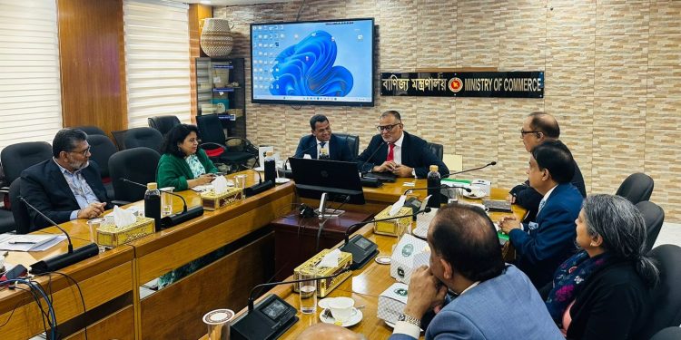 বাণিজ্য উপদেষ্টার সাথে ইউকে বাংলাদেশ ক্যাটালিস্টস অব কমার্স এন্ড ইন্ডাস্ট্রির নেতৃবৃন্দের বৈঠক