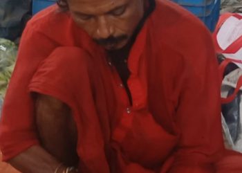 বাঘারপাড়ায় একই গাছের গোড়ায় বসে ২০ বছর ধরে ফল বিক্রি করছে বাহারুল