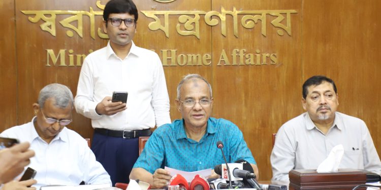 আসন্ন জাতীয় সংসদ নির্বাচন সুষ্ঠু ও নিরপেক্ষ করতে একগুচ্ছ কর্মপরিকল্পনা প্রণয়ন করা হয়েছে- স্বরাষ্ট্র উপদেষ্টা