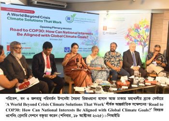 সরকারি প্রতিষ্ঠানগুলোকেই নবায়নযোগ্য জ্বালানির রূপান্তরে নেতৃত্ব দিতে হবে-পরিবেশ উপদেষ্টা সৈয়দা রিজওয়ানা হাসান