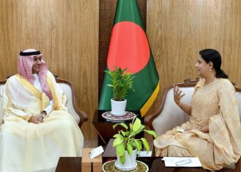 সবুজায়ন ও উপকূলীয় এলাকায় রেইন ওয়াটার হার্ভেস্টিং প্রকল্পে সৌদি সহযোগিতা কামনা-পরিবেশ উপদেষ্টা সৈয়দা রিজওয়ানা হাসান