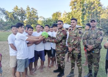 রাঙামাটিতে সেনাবাহিনীর  শিক্ষা উপকরণ,খেলার সামগ্রী বিতরণ এবং চিকিৎসা সেবা প্রদান