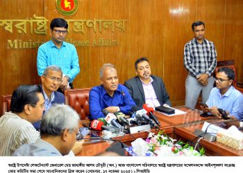 শেখ হাসিনার রায়কে ঘিরে আতঙ্কের সুযোগ নেই- স্বরাষ্ট্র উপদেষ্টা